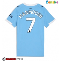 Ženske Nogometnih dresov Manchester City Omar Marmoush #7 Domači 2025-26 Kratki rokavi